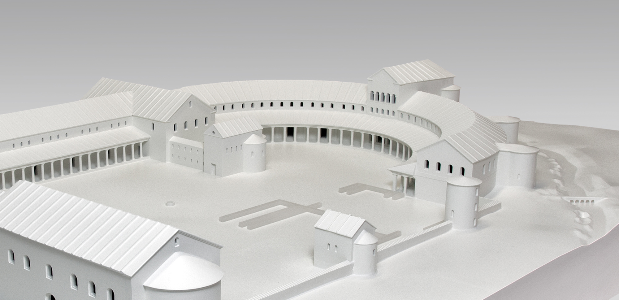 Kaiserpfalz Ingelheim Modell CNC gefräst